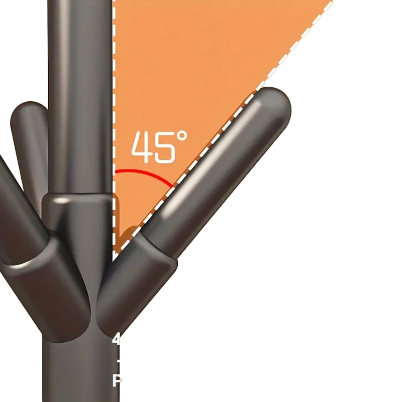 Effortless Elegance: Minimalist Assembly Floor Coat Rack-3