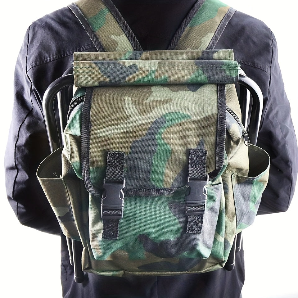Camping Folding Chair with Backpack Picnic Bag-3