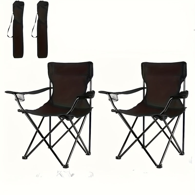 Lightweight Folding Beach Chairs (Set of 2)-4