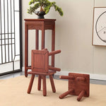 Load image into Gallery viewer, Vintage Red Sandalwood Small Wooden Stool-2
