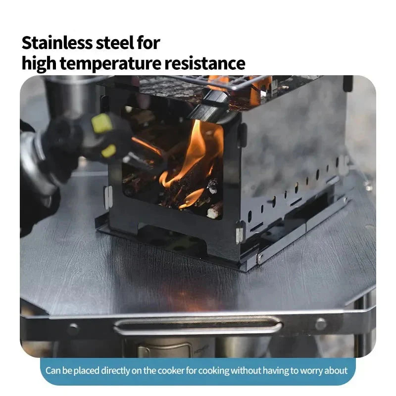 Outdoor Folding Steel Table Tactical Use Silver-1