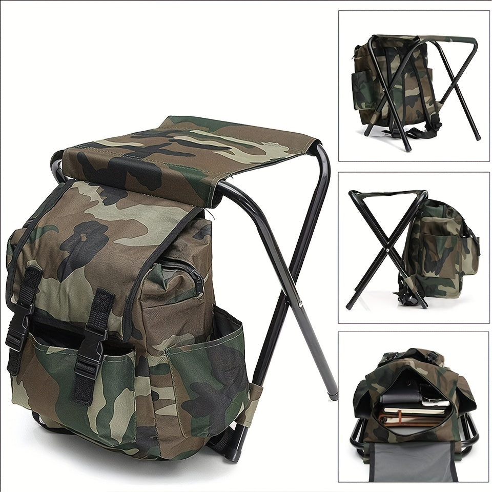 Camping Folding Chair with Backpack Picnic Bag-4