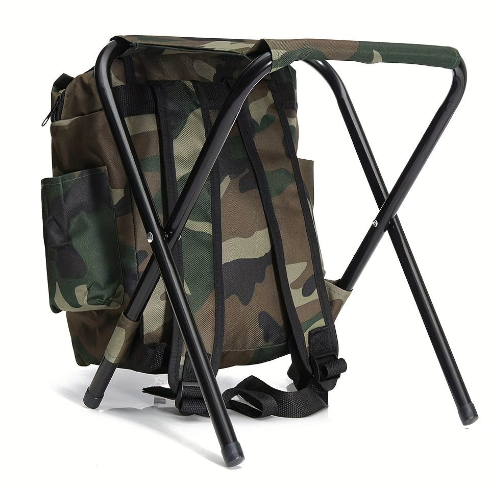 Camping Folding Chair with Backpack Picnic Bag-1