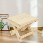 Load image into Gallery viewer, Portable Outdoor Solid Wood Folding Stool-1
