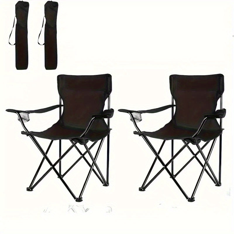 Lightweight Folding Beach Chairs (Set of 2)-0