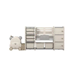 Load image into Gallery viewer, Odin Bear Ivory Bookshelf &amp; Storage Combo Set-0
