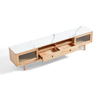 Load image into Gallery viewer, Solid Wood Organic Entertainment Unit TV Console-1
