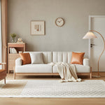 Load image into Gallery viewer, Sunrise Cream 4-seater Sofa with 3 Cushions Set-0
