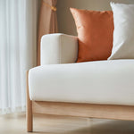 Load image into Gallery viewer, Sunrise Cream 4-seater Sofa with 3 Cushions Set-1
