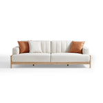 Load image into Gallery viewer, Sunrise Cream 4-seater Sofa with 3 Cushions Set-3
