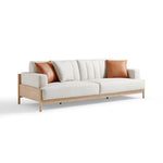 Load image into Gallery viewer, Sunrise Cream 4-seater Sofa with 3 Cushions Set-4
